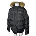 Levi's Jackets & Coats | Levi's Faux Fur Trim Snorkel Bomber Jacket Medium Black | Color: Black | Size: M