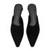 Zara Shoes | Brand New Zara Black Leather Slip On Mules 36 Nwt! | Color: Black | Size: 36eu