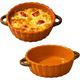Porcelain Bakeware,Ceramic dish,Ceramic Baking Dish For Oven, Pie Pans 6.7 Inch Round, Ceramic Oven Bakeware Round, Oven Dishes Set Of 2-pumpkin-950ml