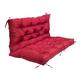JhLwARes Outdoor Swing Cushions Garden Bench Cushions for Outdoor Furniture 4'' Thick Patio Furniture Cushions Replacement with Ties Patio Furniture Cushions Lawn Chair Cushions,Red