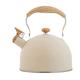 Whistling Kettle Electric Kettle Stove Teapots Stainless Tea Kettle Stovetop Kettle for All Heat Source Stainless Steel Kettle (Color : White)