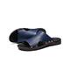 HJBFVXV Men's Sandals Men Slippers Summer Flat Summer Men Shoes Breathable Beach Slippers Flat Black Brown Flip Flops Men Brand Slides Slippers (Color : Navy Blue, Size : 11)