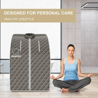 Portable Personal Steam Sauna Spa with 3L Blast-proof Steamer Chair - 30.5" x 34" x 40" (L x W x H)