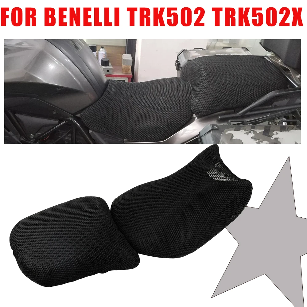 Motorrad Zubehör Für Benelli TRK502 TRK502X TRK 502X502X Anti-Slip Mesh Sitzbezug Atmungsaktive Wasserdichte Sitzkissen