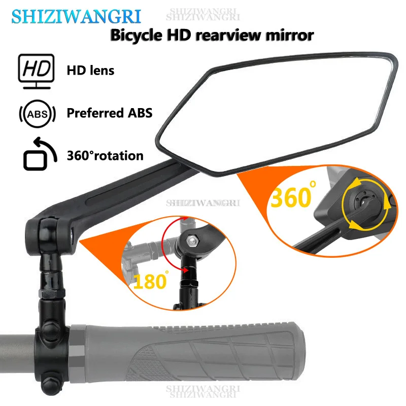 Fahrrad Rückspiegel Weitwinkel Rückspiegel Fahrrads piegel Rückspiegel Reflektor verstellbarer Lenker links rechts Radfahren klar Image