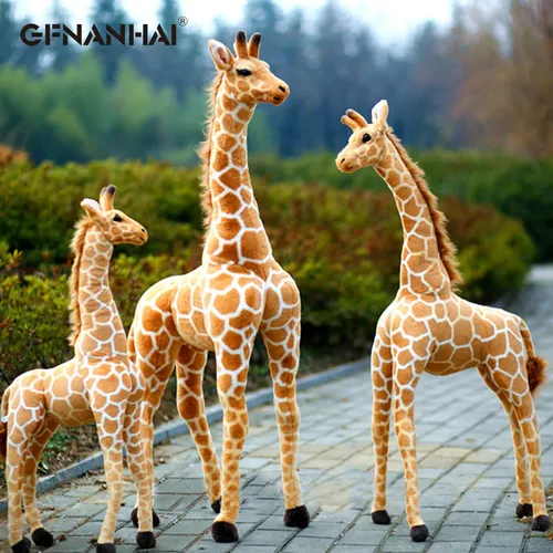 1pc 100/120cm Riesen Größe Nette Simulation Giraffe Plüsch spielzeug Gefüllte Weiche Tier Puppen für