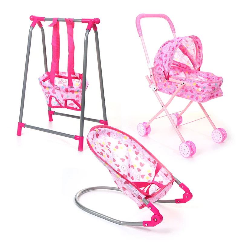 Puppenhauszubehör Schaukelstühle Schaukelbett Esszimmerstuhl Babyspielhaus