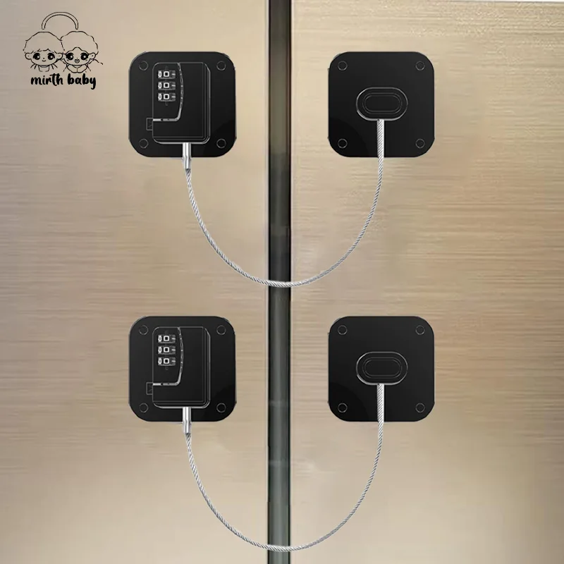 Kühlschranks chloss, Kühlschranks chlösser, Gefrier schloss mit Schlüssel für die Sicherheit von Kindern, Schlösser zum Verschließen des Kühlschranks und Schränke zum Markieren des Kinder winds Image