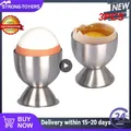 Support en acier inoxydable pour œufs à la coque outil de cuisine pour déjeuner 3 pièces