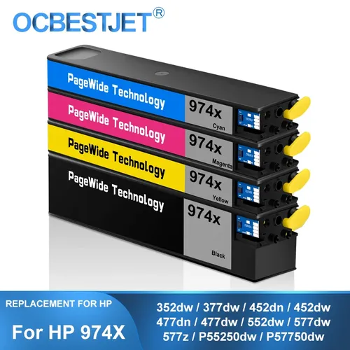 [Marke von Dritt anbietern] für HP 974 974x 974xl kompatible Tinten patrone mit Pigment tinte 352dw
