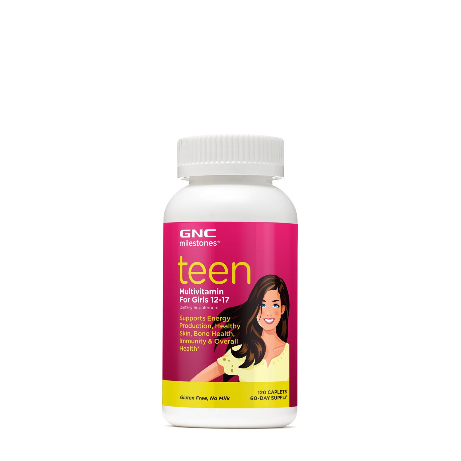 Teen Healthy - Multivitamin for Girls 12-17 120 Caplets (60 Servings)