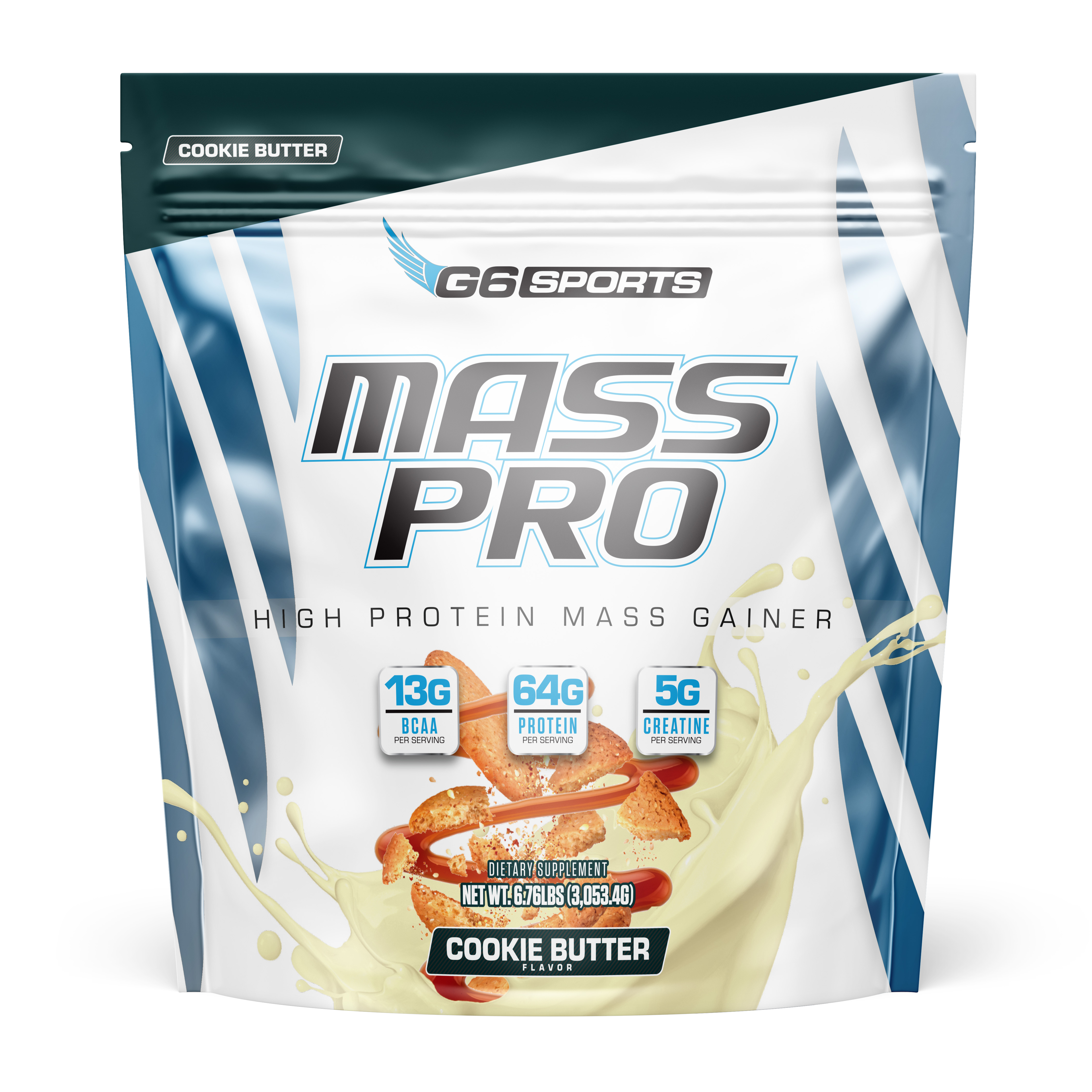 Mass Pro High Protein Gainer Healthy - Cookie Butter (14 Servings)