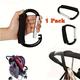 1pc 14cm/5.5inch Stroller Hook, Large Hook With Eva Handle, Large Carabiner Clip Accessories, Organizer Hook