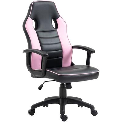 Svita - Gaming Stuhl Ergonomischer PC-Stuhl Höhenverstellbar Kinder Teenager Schwarz/Pink
