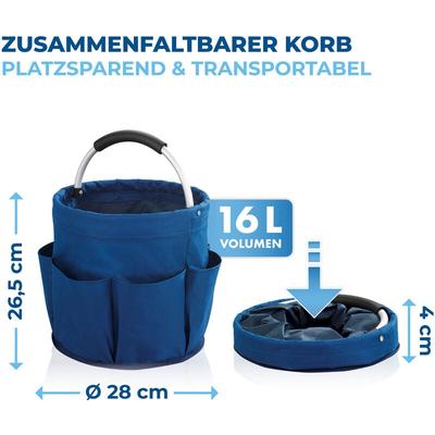 Maximex Universal Reinigungs-Caddy, Putzcenter, Blau, Blau, Polyester blau, Aluminium silber - blau