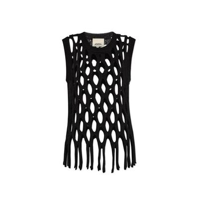 Lorry Openwork Knitted Vest