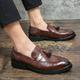 Men's Loafers Slip-Ons Fashion Boots Walking Casual Daily Microfiber Comfortable Booties / Ankle Boots Loafer Black Brown Spring