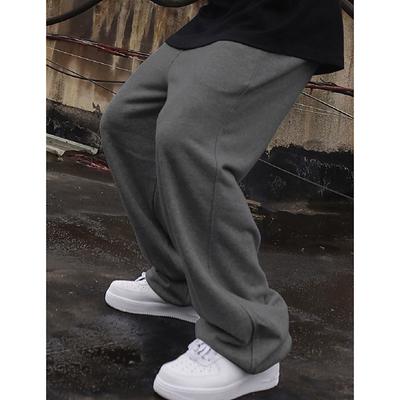 Men's Sweatpants Joggers Trousers Straight Leg Sweatpants Pocket Drawstring Elastic Waist Plain Comfort Breathable Outdoor Daily Going out Fashion Casual Black Navy Blue