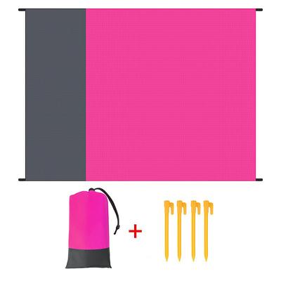 Beach Mat, Picnic Blanket, 140x200cm, Picnic Mat, Beach Cover, Anti Sand, Waterproof, with 4 Fixes, Camping, Hiking and Picnic