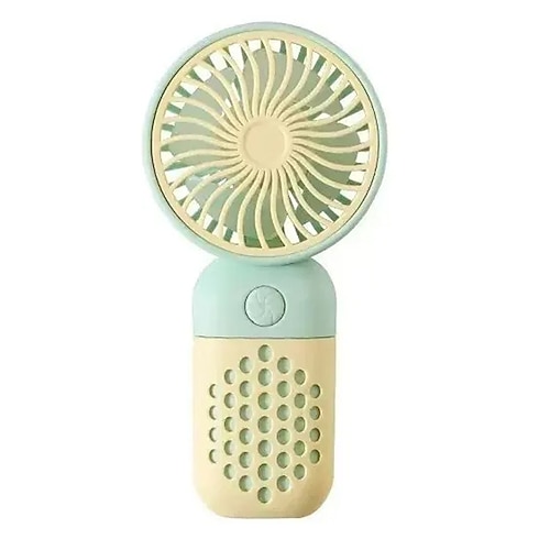 2024 Neuer Handlicher Ladeventilator Cartoon Süß Klein Student Lade Kleiner Ventilator Tragbarer Mini USB Ventilator Mini Taschen Weihnachtsgeschenk Image