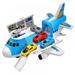 Patgoal Airplane Toy Toy Airplane Toy Cars for 3 Year Old Boys Toy Plane Toy Airplanes for Boys Transport Cargo Airplane Toys Boys Toy Airplanes Airplane Car Toy Play Set