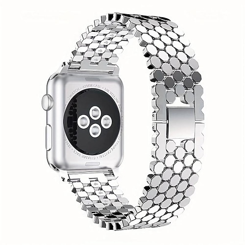 Kompatibel mit Apple Watch Armband 38mm 40mm 41mm 42mm 44mm 45mm 49mm Glitzer Frauen Männer Legierung Ersatzarmband für iwatch Ultra 2 Series 9 8 7 SE 6 5 4 3 2 1 Image
