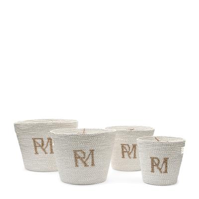 Riviera Maison - RM Monogram Aufbewahrungskörbe Körbe & Aufbewahrung 4 pair