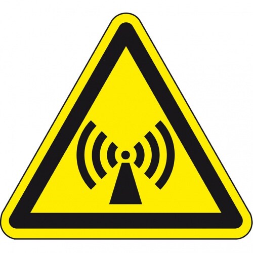 Dreifke® Warnschild Warnung v. n. ionisierender Strahlung, ASR/ISO, Kunststoff, SL 200mm Image