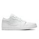 Nike Jordan 1 Low Triple White Tumbled Leather - Size: UK 6.5- EU 40.5 - Size: UK 6.5- EU 40.5-