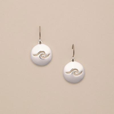 Lucky Brand Wave Drop Earring - Women's Ladies Accessories Jewelry Earrings in Silver