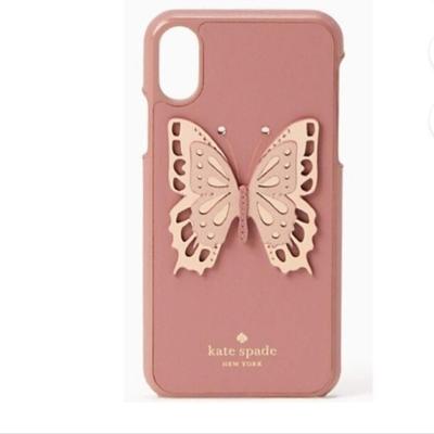 Kate Spade Cell Phones & Accessories | Kate Spade New York Butterfly Applique Snap Case For Iphone Xs Max | Color: Pink | Size: Os
