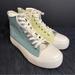 American Eagle Outfitters Shoes | American Eagle Colorblock High Top Sneakers Size 9 | Color: Blue/Yellow | Size: 9