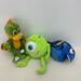 Disney Toys | Disney Lot Monsters Inc Mike Animal Kingdom Dinosaur & Dory Fish Plush Toys | Color: Green | Size: Osg