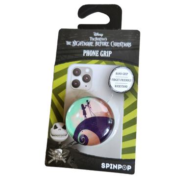 Disney Cell Phones & Accessories | Nightmare Before Christmas Jack Skeleton Sally Spinpop Phone Grip Nwt | Color: Black/Gray | Size: Os
