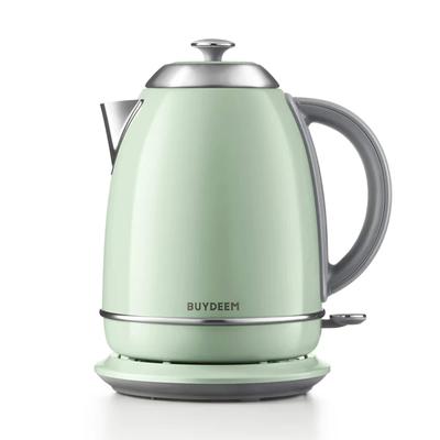 BUYDEEM 1.7L Stainless Steel Electric Tea Kettle with Auto Shut-Off and Boil Dry Protection
