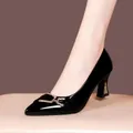 Escarpins pointus à talons hauts pour femmes chaussures de soirée pour femmes peu profondes à
