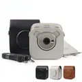 Pochette en cuir PU pour appareil photo sac à bandoulière Vintage housse de Protection d'appareil