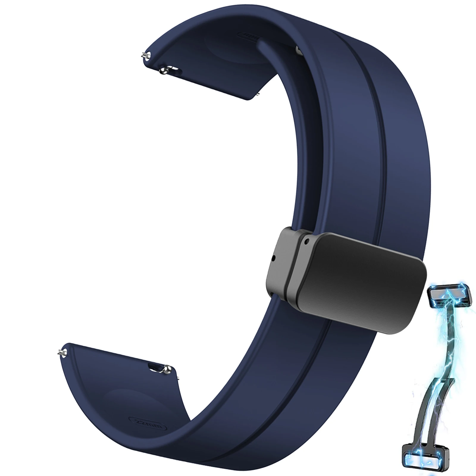 20 mm 22 mm magnetisches D-Schnallenband für SUUNTO RACE/VERTICAL/9 PEAK PRO DLC/5 PEAK Silikon-Uhrenarmband für COROS PACE 3 APEX 2 Pro Image