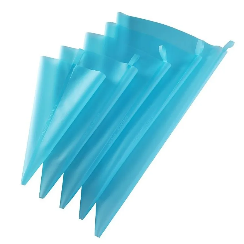 Silikon Icing Paspeln Spritzbeutel Wiederverwendbare Kuchen Creme Tasche Cupcake Fondant Backen Und Bäckerei Zubehör Küche Dekorieren Werkzeuge Image