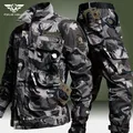 Camo Tactical Set uomo giacche Cargo militari resistenti all'usura + pantaloni dritti multitasche 2