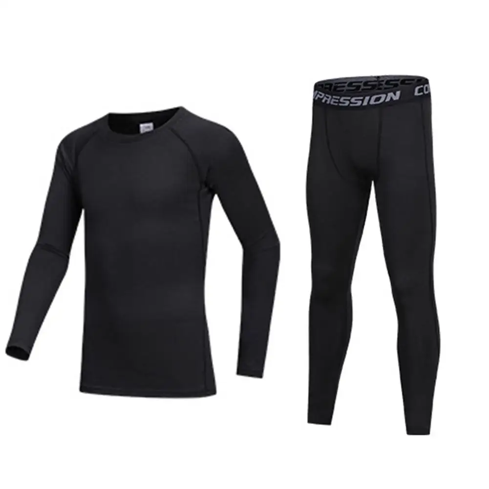 Abbigliamento sportivo per bambini intimo termico bambino asciugatura rapida abbigliamento sportivo a compressione abbigliamento da calcio basket abbigliamento per bambini M5V3