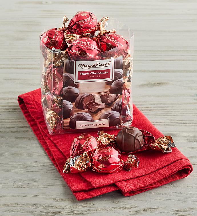Dark Chocolate Truffles, Family Item Food Gourmet Candy Confections Chocolate, Sweets by Harry & David