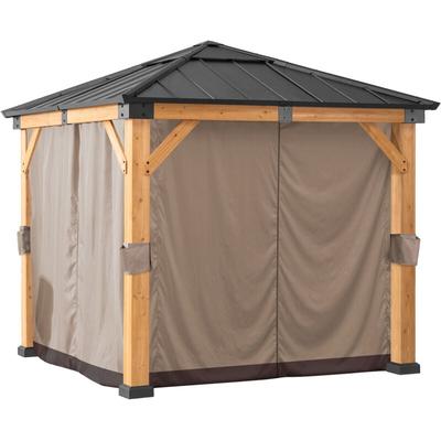 Vorhang für Zedernholz Gazebo - 273cm x 273cm