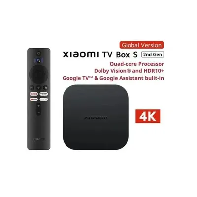 World Premiere Global Version Xiaomi Mi TV Box S(2nd Gen) 4K Ultra HD BT5.2 2GB 8GB Google TV Google Assistant Smart TV Box