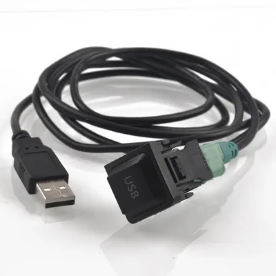 DIY Car USB Adapter Audio USB Cable Switch for VW Golf MK5 MK6 VI 5 6 Jetta CC Tiguan Passat B6