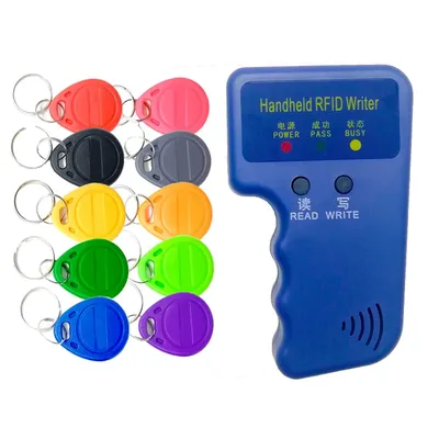 Handheld 125KHz EM4100 TK4100 RFID Copier Writer Duplicator Programmer Reader + 5pcs EM4305 T5577