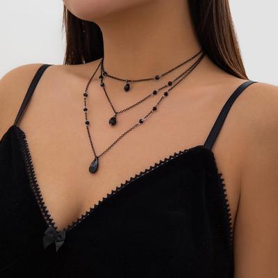 Choker Necklace Rhinestones Women's Simple Gothic Classic Cool irregular Necklace For Party Halloween Club