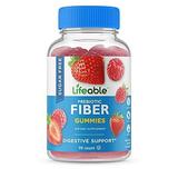 Lifeable Sugar Free Prebiotics Fiber for Adults - 4g - Great Tasting Natural Flavored Gummy Supplement - Keto Friendly - Gluten Free Vegetarian GMO Free - for Gut and Digestive Health - 90 Gummies