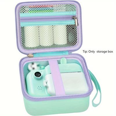 TEMU Camera Case Compatible With Instant Camera For Cameras Storage Holder Bag For Girls Toddler Camera And Print Paper(box Only) Image