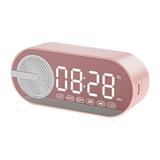 AOMXGD Portable Speaker with Digital Clock Bluetooth Speaker with USB Charging Bluetooth V5.0 Also & AUX Cable Alarm Clock on Clearance